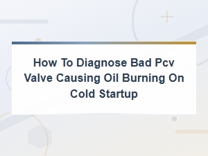 Diagnosing a Bad Pcv Valve Causing Oil Burning on Cold Startup